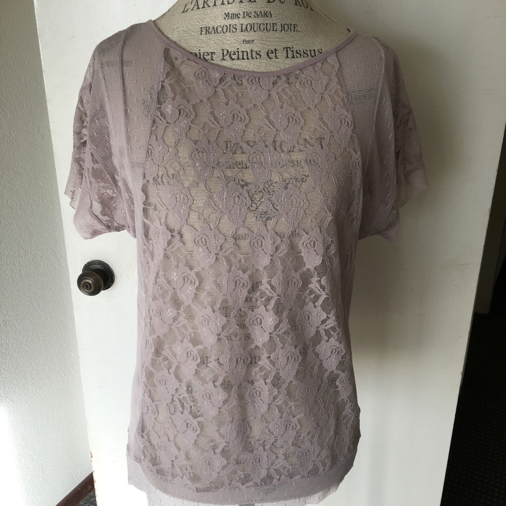Frenchie Sheer Lace Blouse